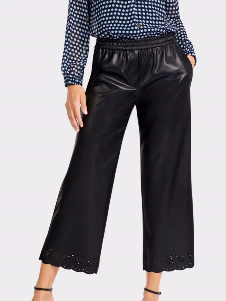 Pantalon large en simili cuir | Boutique Mijo